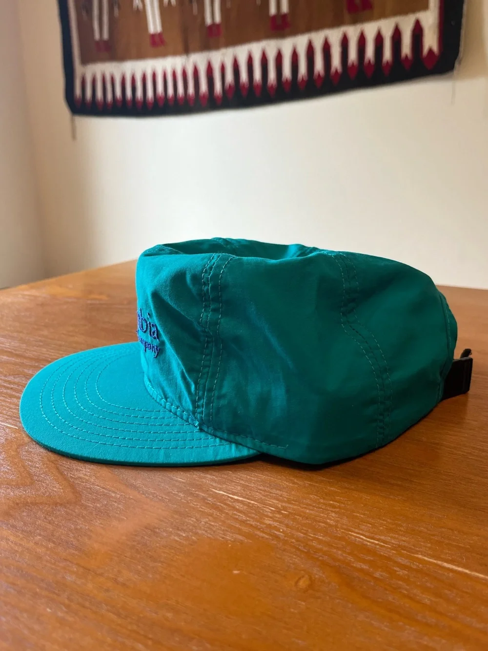 🧢 NWT Vintage Columbia Sportswear USA Willapa Bay OSFA Nylon Camp Hat Jade Green